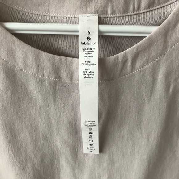 Lululemon Pale Pink/ Purple Tank Top Like New Sz 6 - Picture 10 of 10